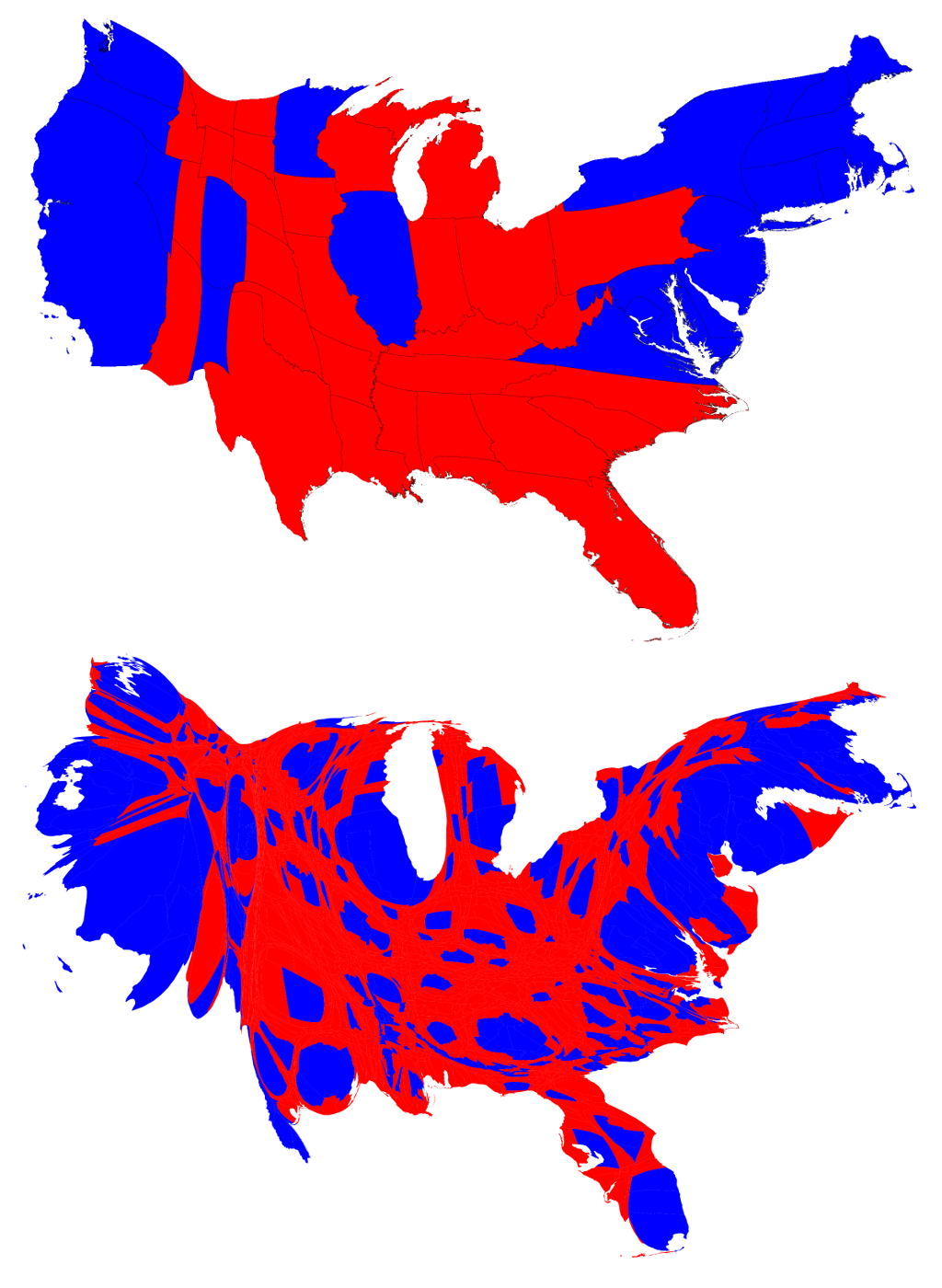 vote-cartogram